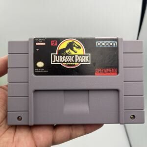 Jurassic Park Super Nintendo Game Working SNES